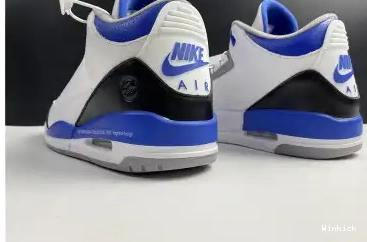 CT8532-040 JORDAN BLUE SHOES WHITE RETRO AIR 3 0626